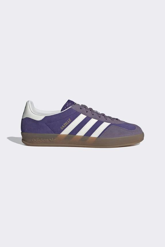 Gazelle Indoor W Purple White Adidas Dame Retro